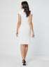 White Shift Dress With Flaps