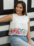 Block Printed Crop Top