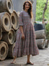 Round Neck Half Sleeve Printed Dress