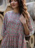 Round Neck Half Sleeve Printed Dress