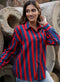 Back Detailed Block Printed Stylish Shirt