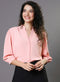 Classic Plain Pink Chiffon Top