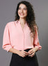 Classic Plain Pink Chiffon Top