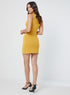 Sleeveless Bodycon Mustard Dress