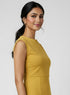 Mustard Half Corset Body Hugging Top