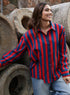 Back Detailed Block Printed Stylish Shirt