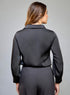 Black Embroidered Long Sleeve Shirt