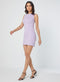Sleeveless Lavender Bodycon Ponte Dress