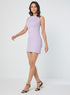 Sleeveless Lavender Bodycon Ponte Dress