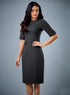 Two Flapped Shift Grey Dress