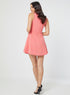 High Neck Formal Pink Dress