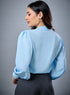 Pearl Button Sky Blue Top