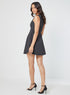High Neck Formal Grey Dress