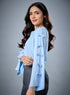 Chiffon Bow Light Blue Top