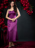 Satin Bracut Elegant Designer Dress