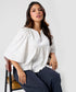 Vneck Flared Sleeve Baggy Top