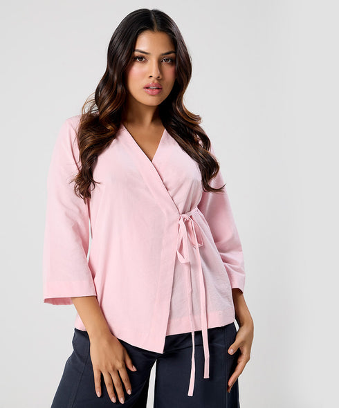 Wrap Around Vneck Top