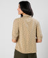 Lapel Detailed Ditsy Floral Top