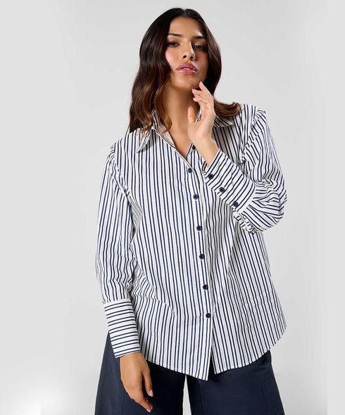 Oversized Cotton Printed Shirt