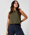 Scalloped Neck Top