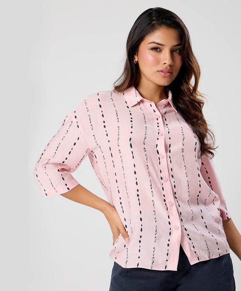 Flared Sleeve Shirt Top