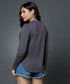 Long Sleeve Grey Crew Neck T-Shirt