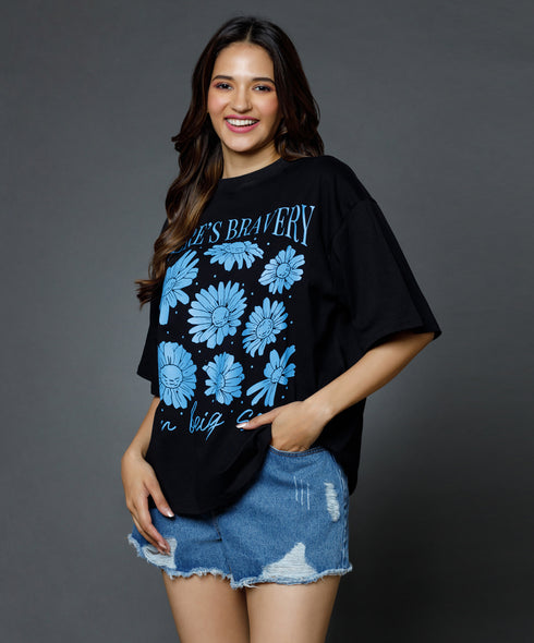 There's Bravery Oversized Tshirt
