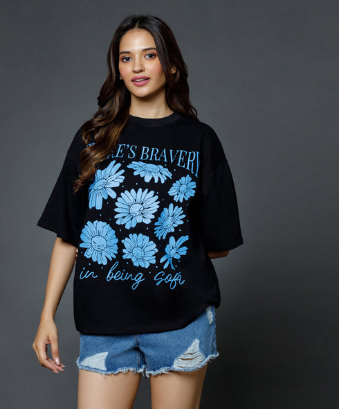 There's Bravery Oversized Tshirt