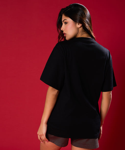 Witch Wolf Printed Oversized Tshirt