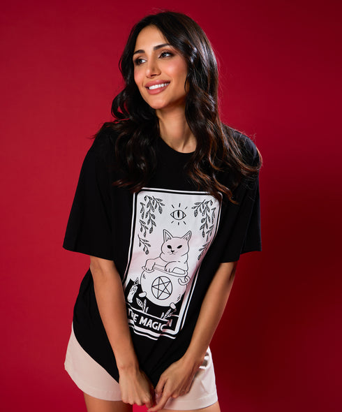 Magician Printed Oversized Tshirt
