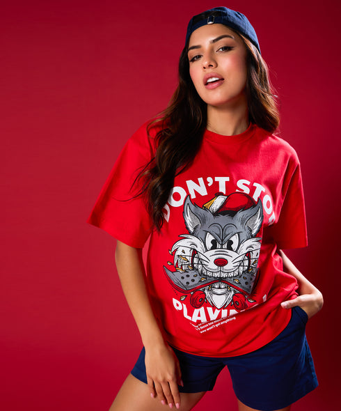 Dont Stop Playing Oversized Tshirt