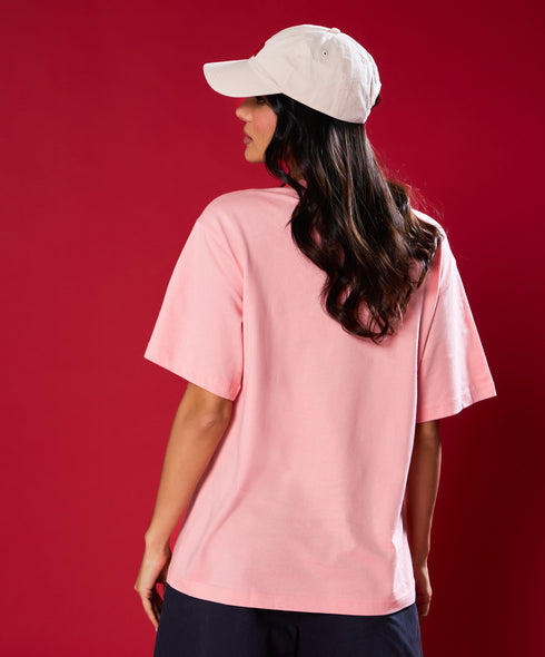 Fight Club Pink Colour Oversized Tshirt