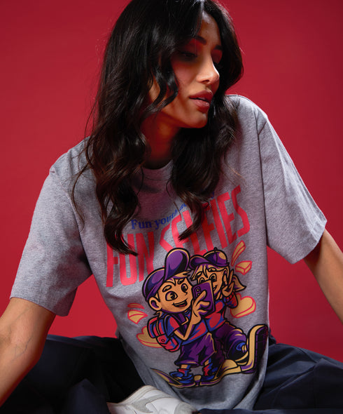Fun Slefies Oversized Tshirt