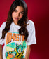Un-Resting Owl Printed Oversized Tshirt