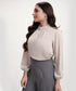 Double Frilled Long Sleeve Top