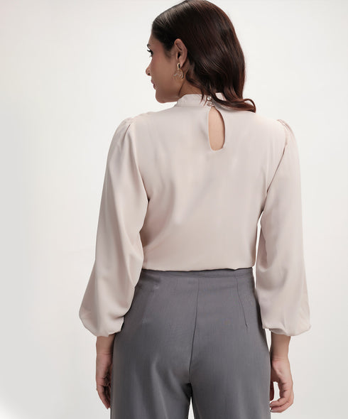 Double Frilled Long Sleeve Top