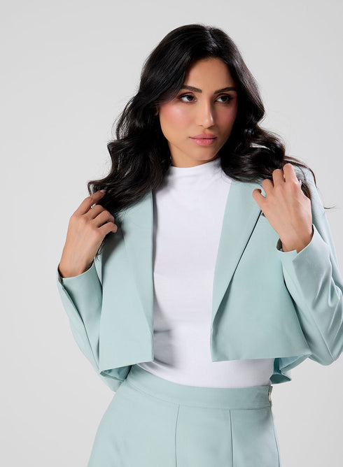 Crop Oversized Formal Blazer