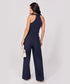 Flared Leg Formal Navy Blue Pant