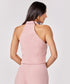 Halter Neck Buttoned Pink Waistcoat