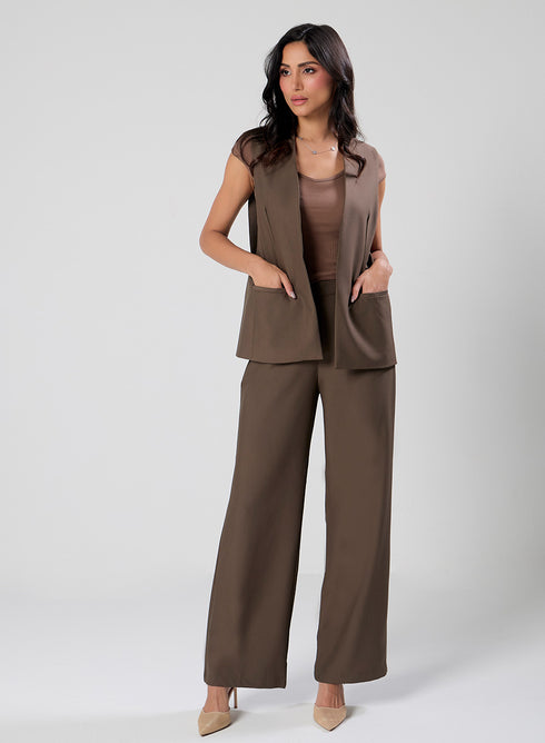 Sleeveless Detailed Blazer