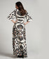 Front Buttoned Printed Maxi Dress