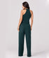 Flared Leg Formal Dark Green Pant