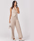 Flared Leg Formal Beige Pant