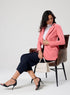 Oversized Dark Pink Formal Blazer