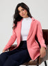 Oversized Dark Pink Formal Blazer