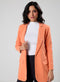 Orange Colour Oversized Formal Blazer