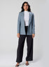 Marl Blue Colour Classic Formal Blazer