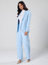 Over Sized Formal Blazer- Sky Blue