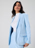 Over Sized Formal Blazer- Sky Blue