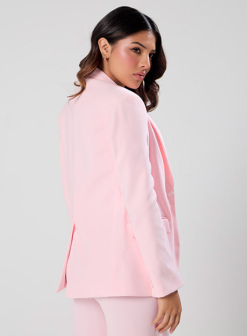 Blazer & Pant Set - Pastel Pink